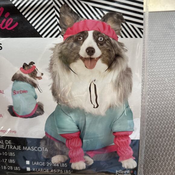 New Aerobics Barbie The Movie Size Small Dog Halloween Costume NWT - Picture 2 of 4